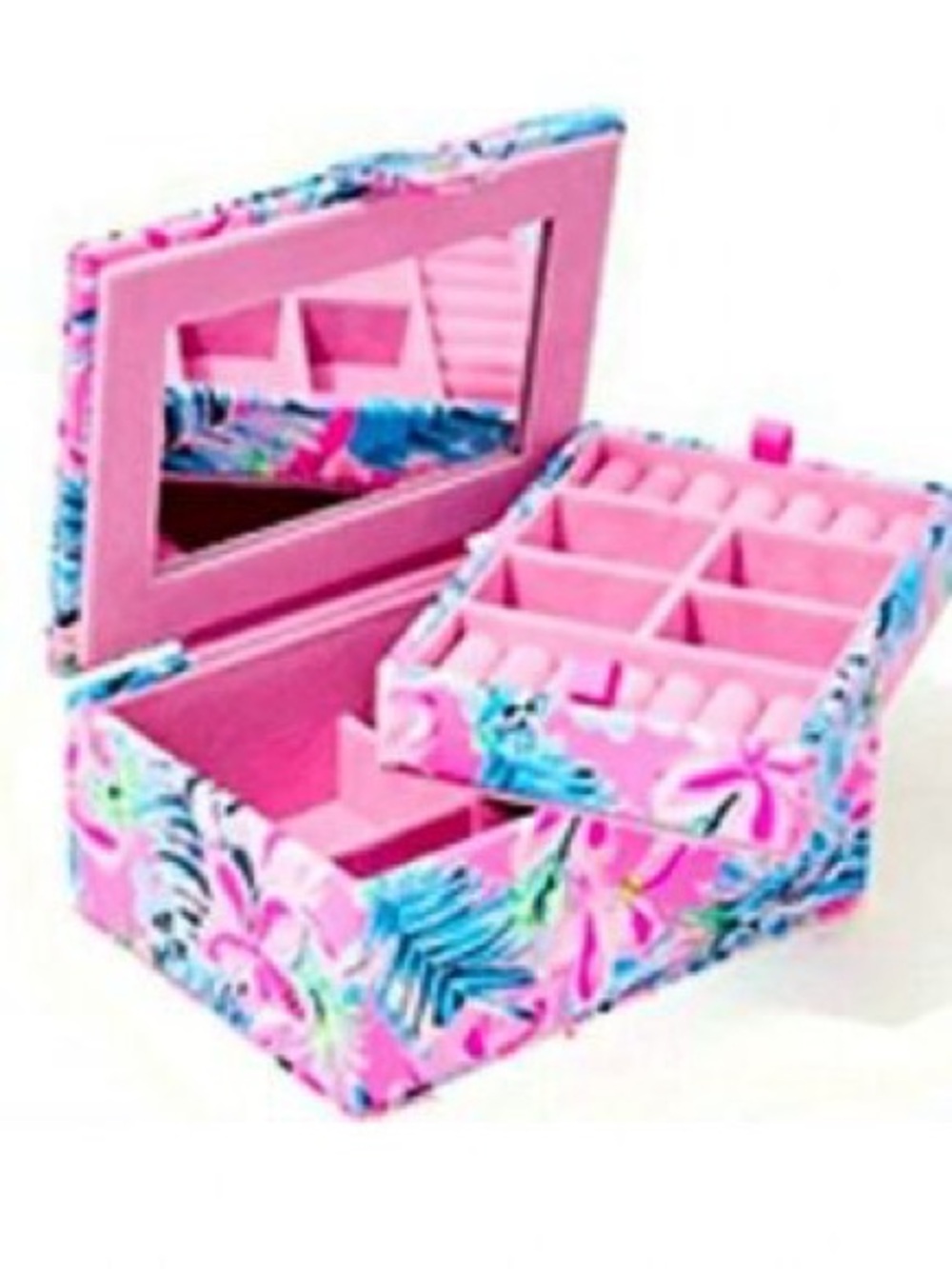 Lilly Pulitzer Cockatoo Pretty in Pink Jewelry Box